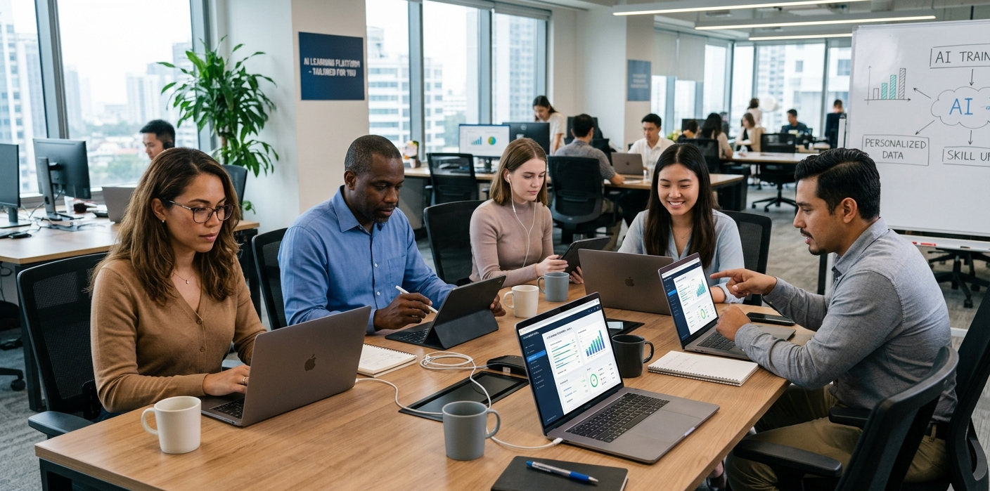 AI for employee upskilling and workforce learning platform